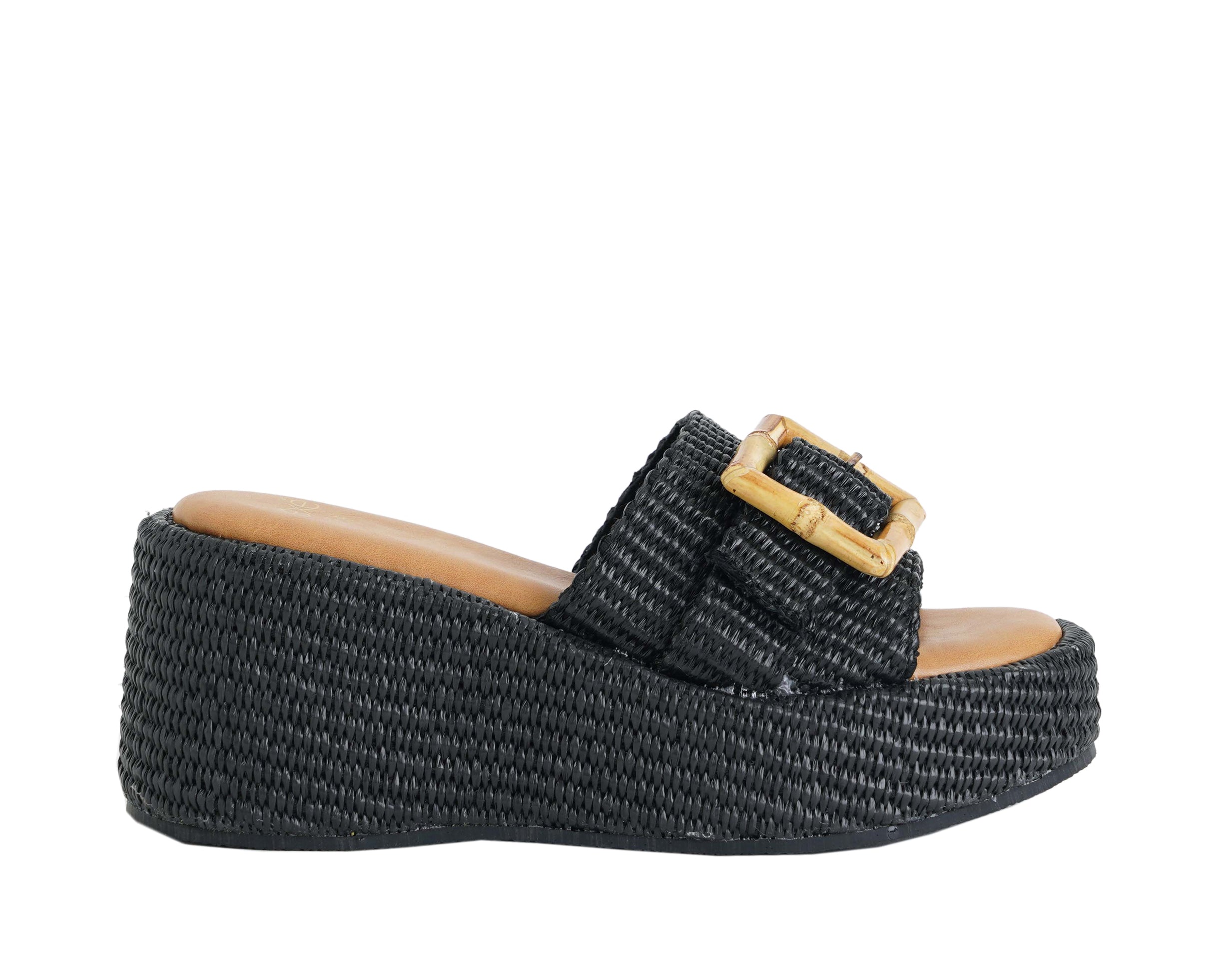 Sandalo con zeppa Donna