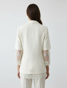 Giacca in pizzo Vicolo P26ES623 Latte