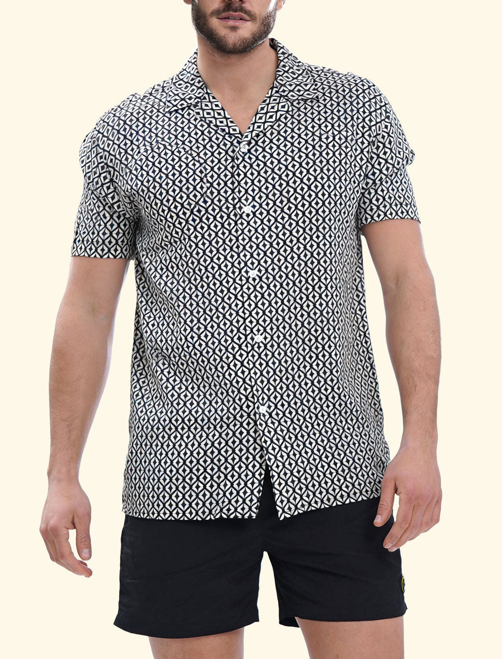 Camicia bowling F**k FK26-SM6850X08 Fantasia Uomo