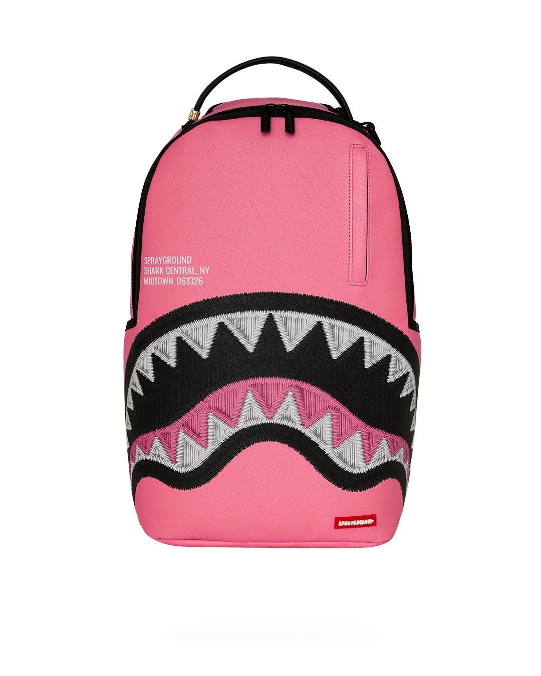 Zaino Sprayground Shark Central Pink Embroidered Shark Backpack 910B9630NSZ Unisex Uomo Donna