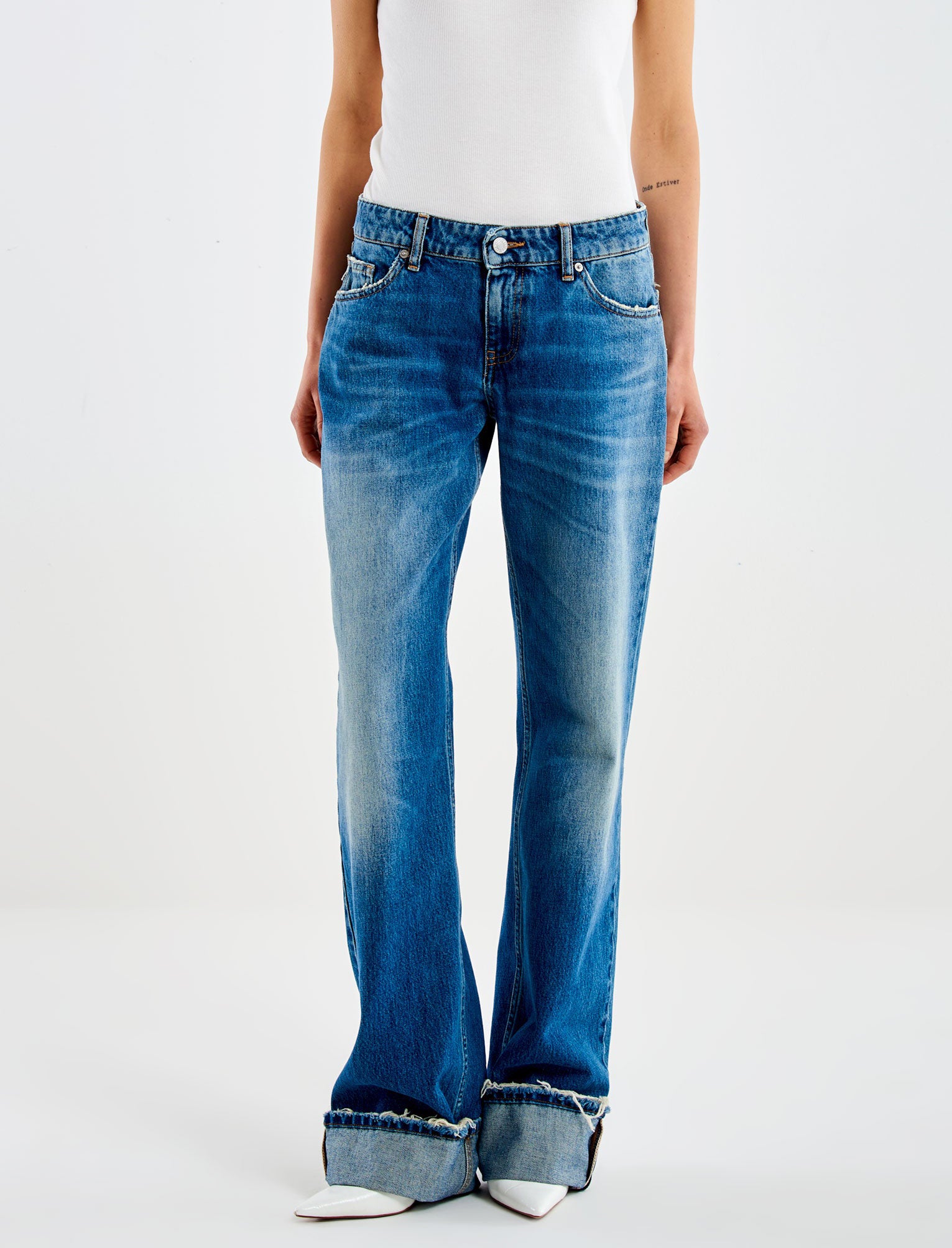 Jeans a vita media Vicolo Basma DAC5019 Denim Blu Donna