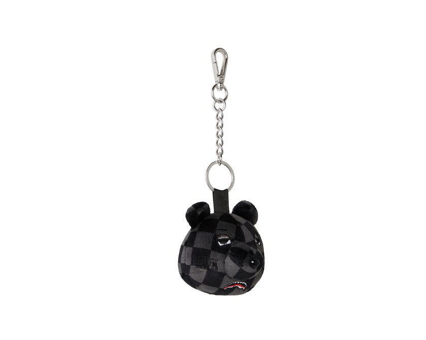 Portachiavi Sprayground Grey Checker Bear Head Keychain 910Z715NSZ