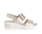 Sandalo con zeppa MELLUSO 019227Q Platino