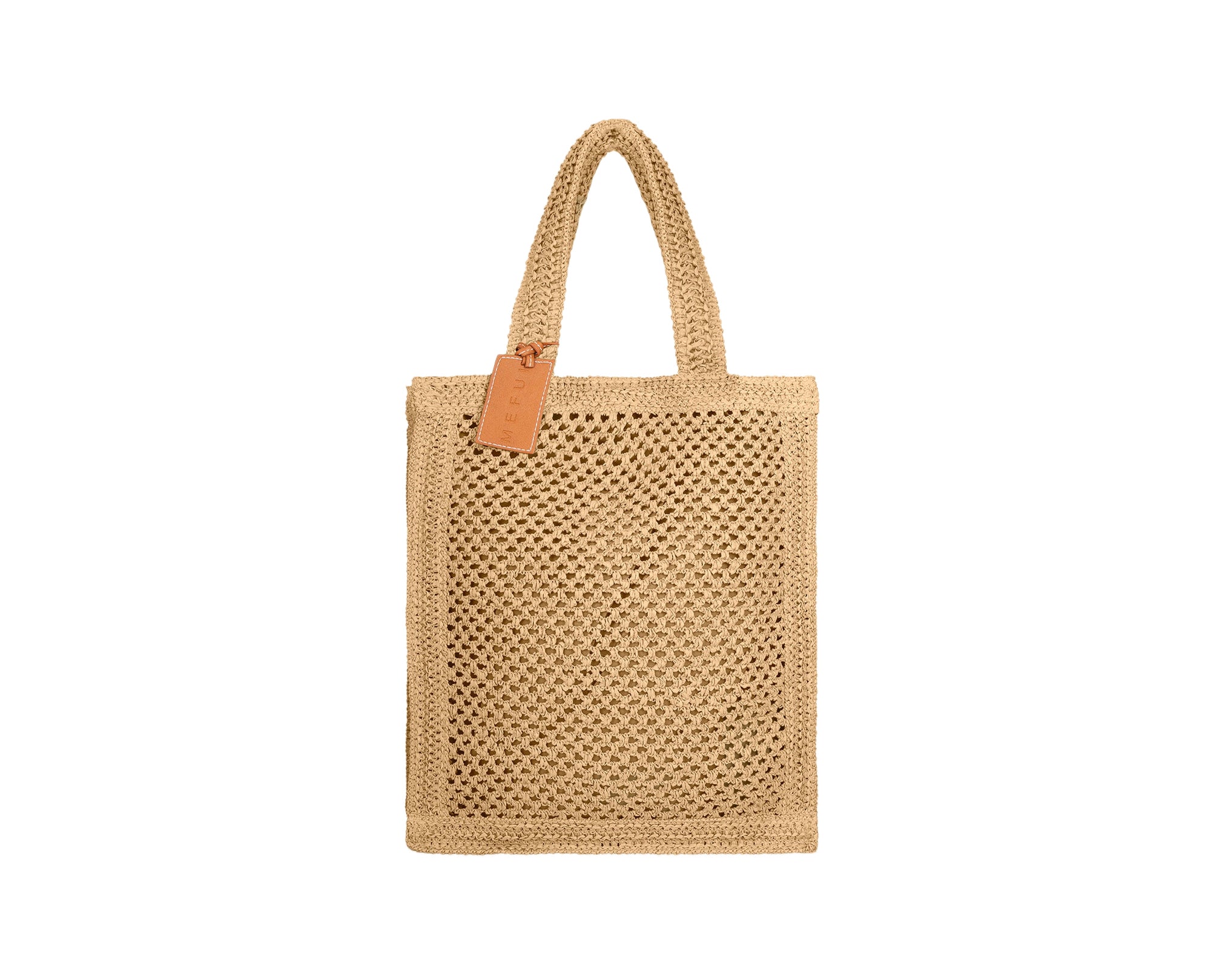 Beachbag Me Fui SW0050-LB in rafia Light Brown Donna