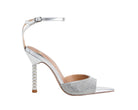 Sandalo alto donna EXE Joy-625 Clear strass con tacco 110 mm e strass