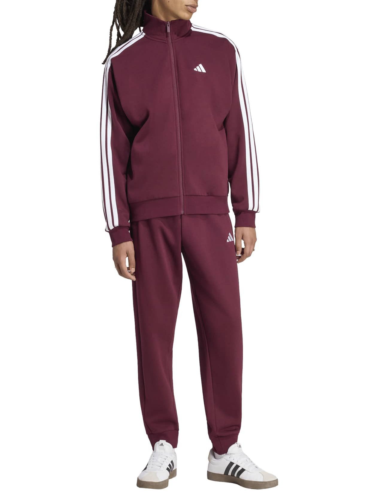 Completo tuta Adidas Sportswear Essentials 3-Stripes KY2282 Team Marron/White Uomo
