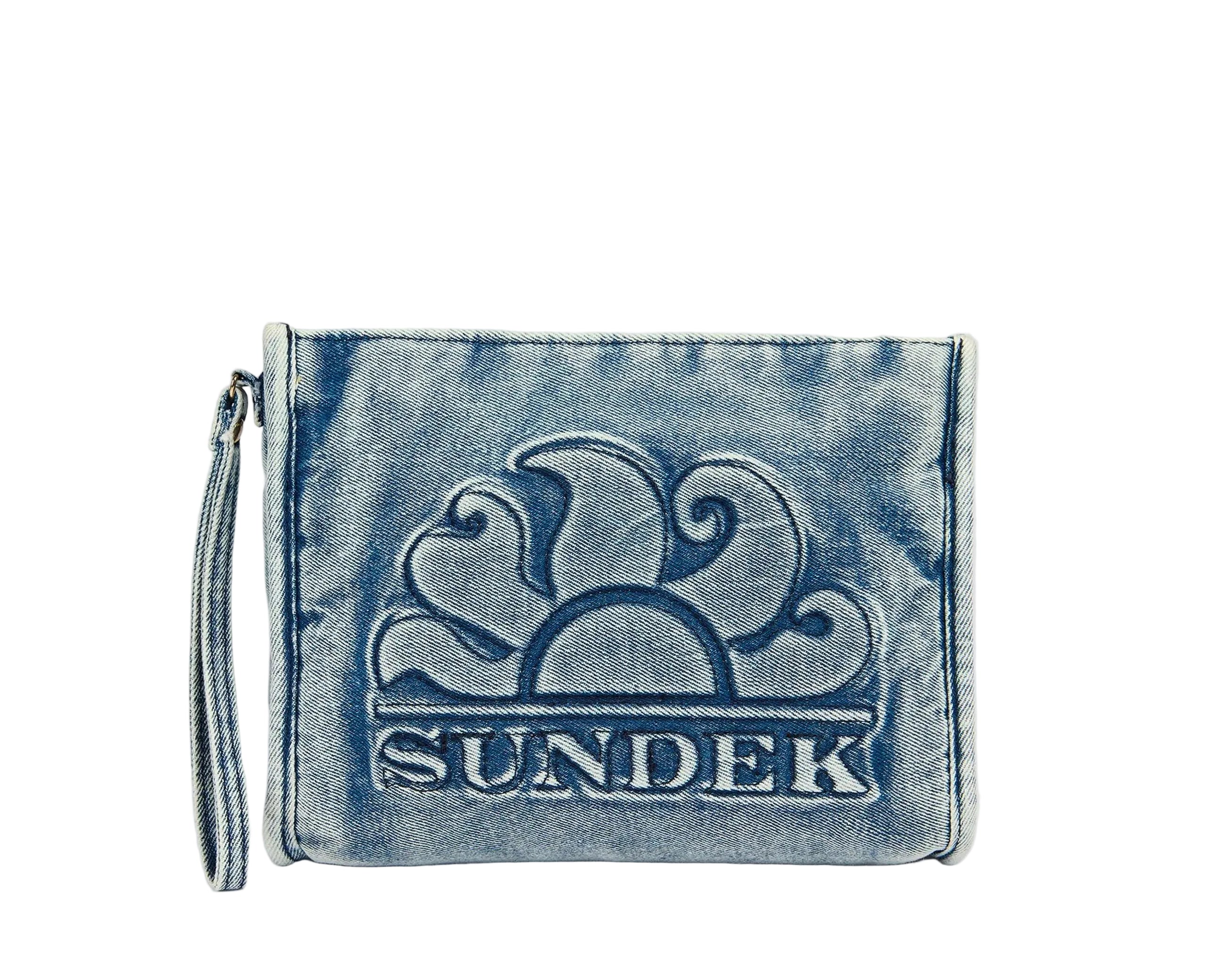 Pochette in canvas Sundek AW920ABCV400 Denim