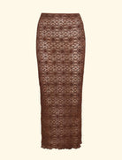 F**K FK26-SW0208BN gonna lunga in pizzo Brown