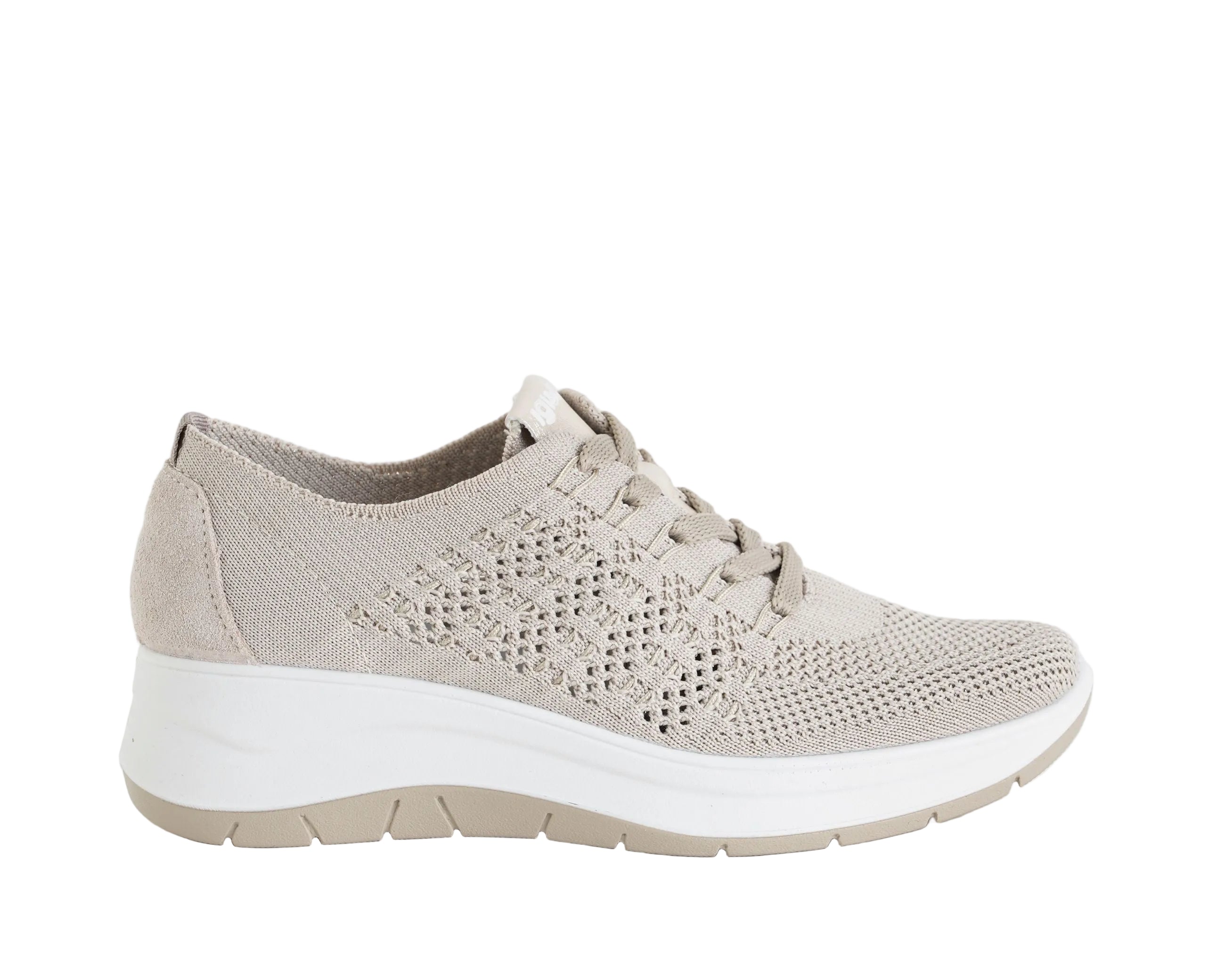 IGI&CO 1140833 sneakers zeppa donna colore Cream-Plat beige