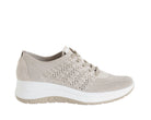IGI&CO 1140833 sneakers zeppa donna colore Cream-Plat beige