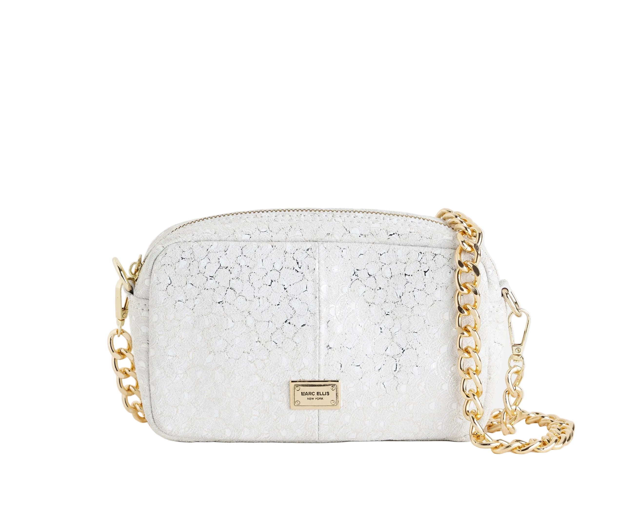 Borsa a tracolla Marc Ellis Juliet Kc Off Blanc/Gold