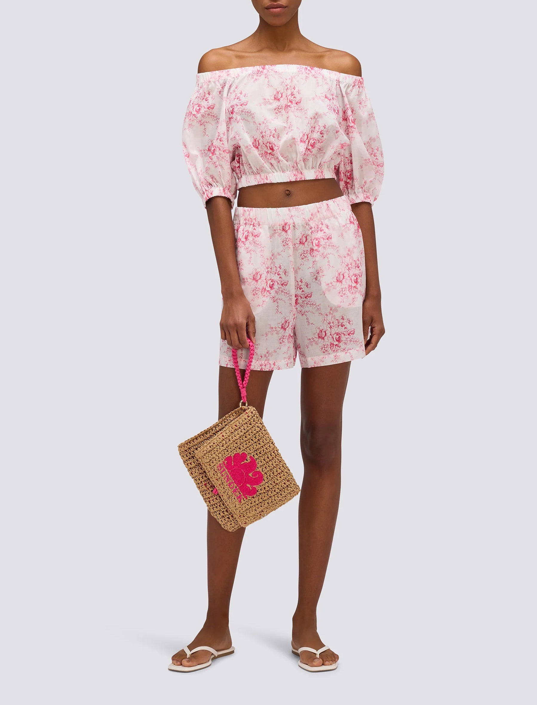 Pochette Gabi Sundek in paper straw AW022ABPA100 Durian