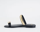 Sandalo basso donna EXE Margot KS.26.152 nero, sottopiede in pelle e suola in gomma