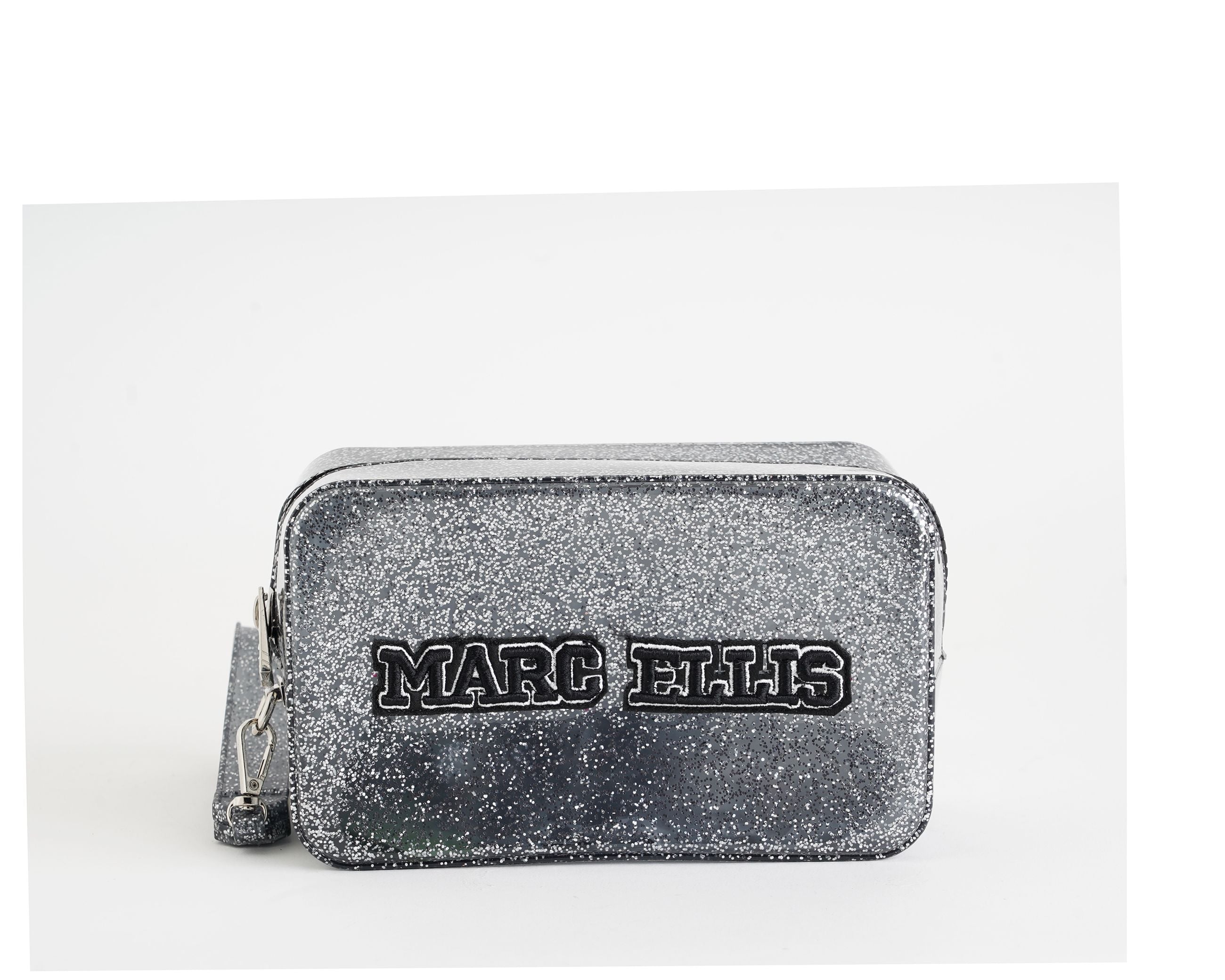 Clutch Marc Ellis Flat Sponge CS Nude Glitter/Light Gold Donna