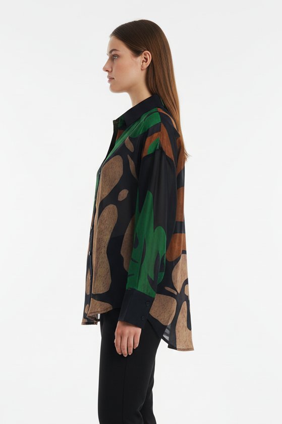 Patrice Shirt Emerald - Laterale