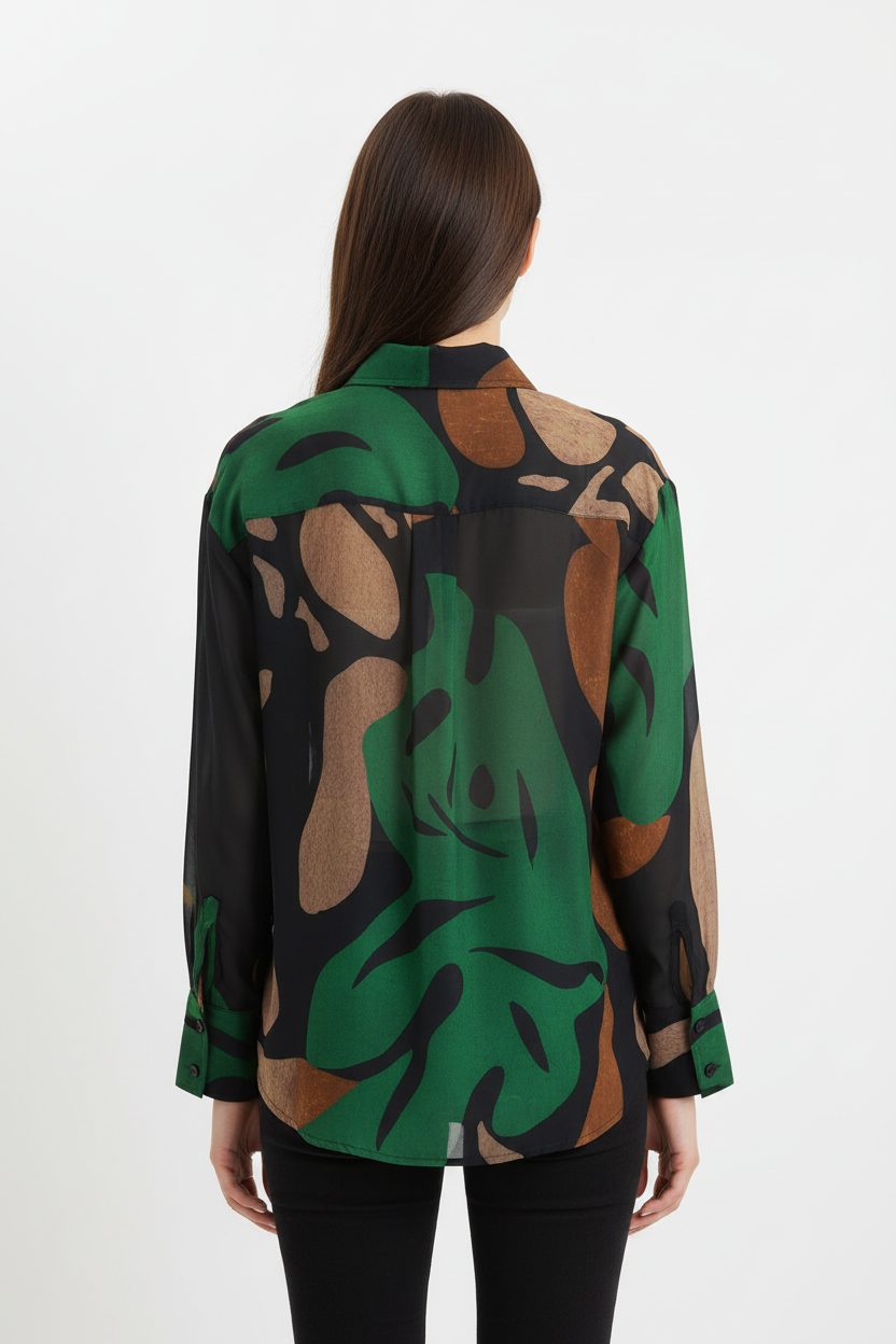Patrice Shirt Emerald - Posteriore