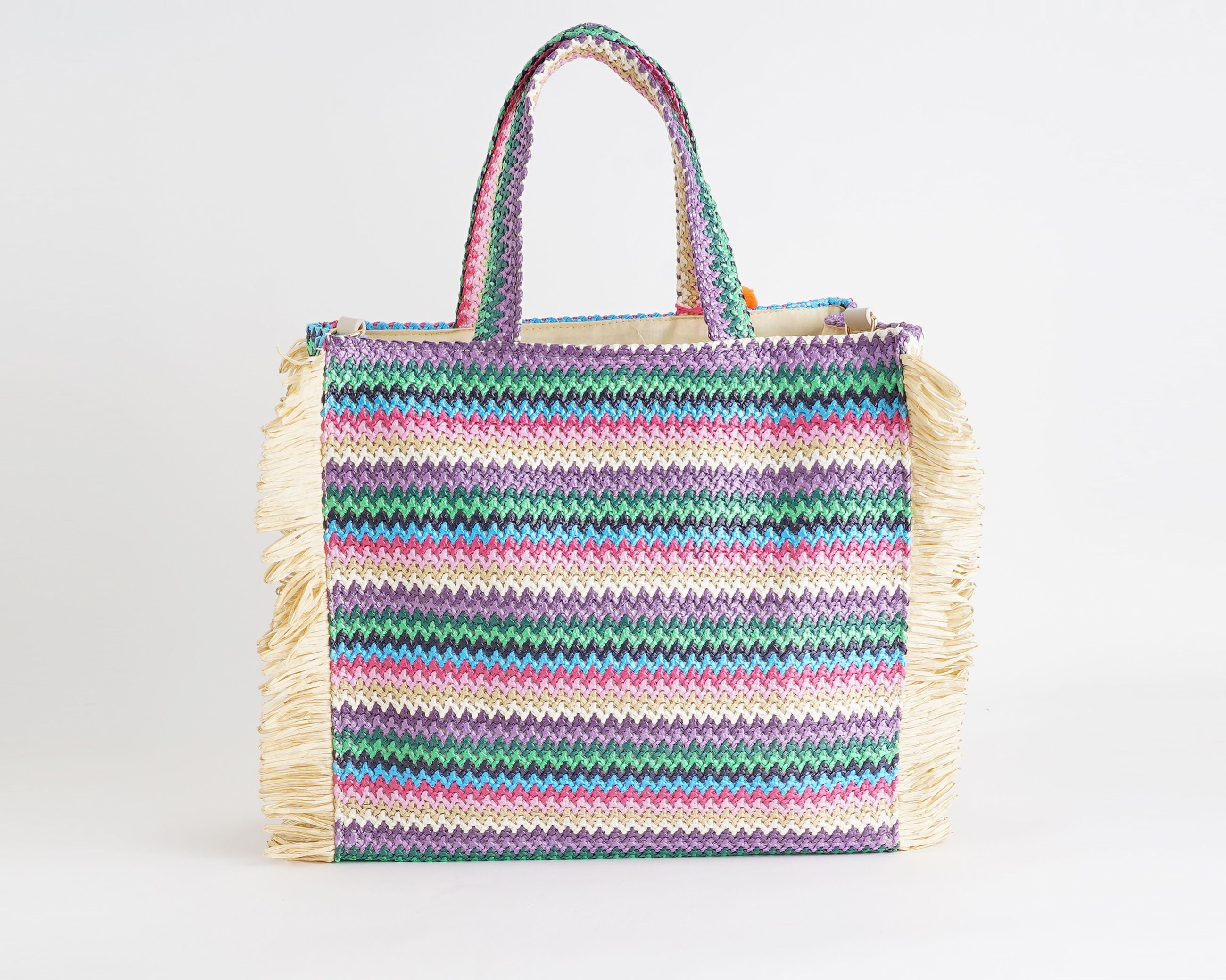 Borsa a mano Marc Ellis Buby S.Claire L Donna – Pink – vista posteriore, retro con patch logata
