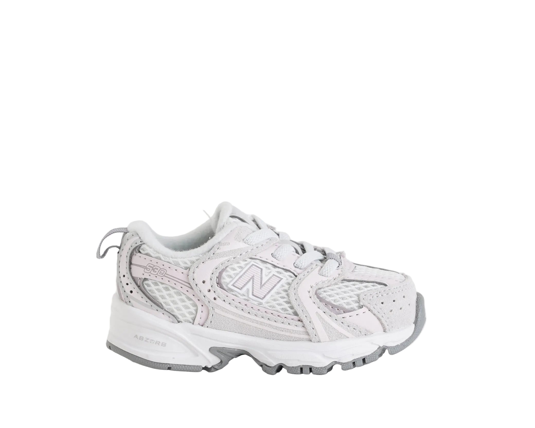 Sneakers 530 Bungee Lace New Balance I530851 Grey Matter/Pink Salt Unisex bambino