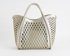 Borsa a mano Marc Ellis FLAT BASKET M Donna Khaki Silver - Vista posteriore