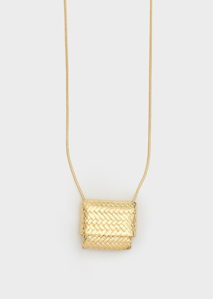 Collana mini pouch intarsiata NALI' PUCL0006 Oro Donna