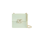 Borsa a spalla Marc Ellis Supermee S Donna Soft Green Light Gold – Vista frontale