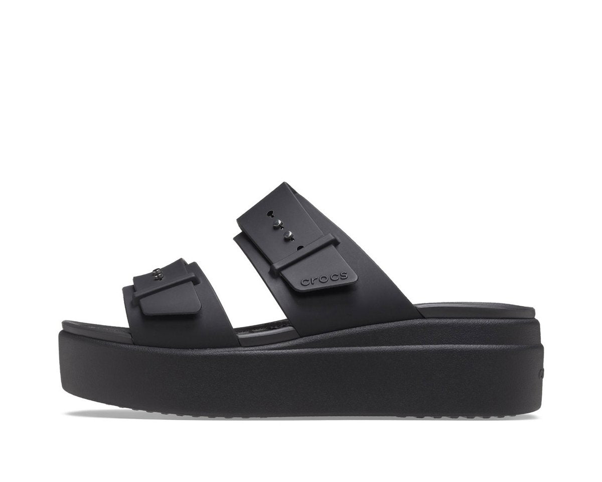 Sandalo Crocs Brooklyn Sandal Low Wedge W CR.207431 colore Nero — CROCS