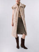 Gilet in montone sintetico Liu Jo 2F6050 T0300 Burro