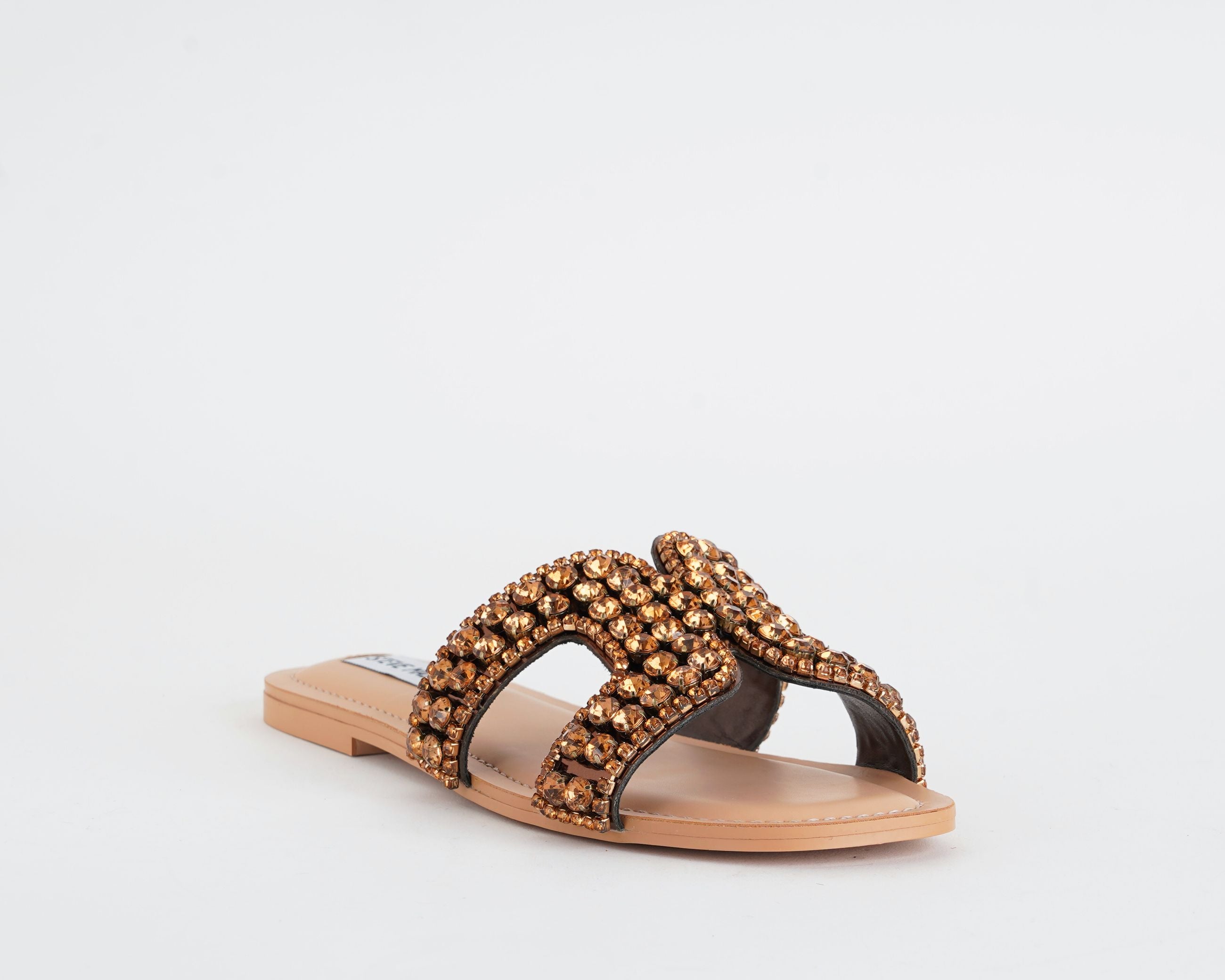 Steve Madden Zaira SMSZAIRA-567 – Sandalo basso donna Bronze con strass