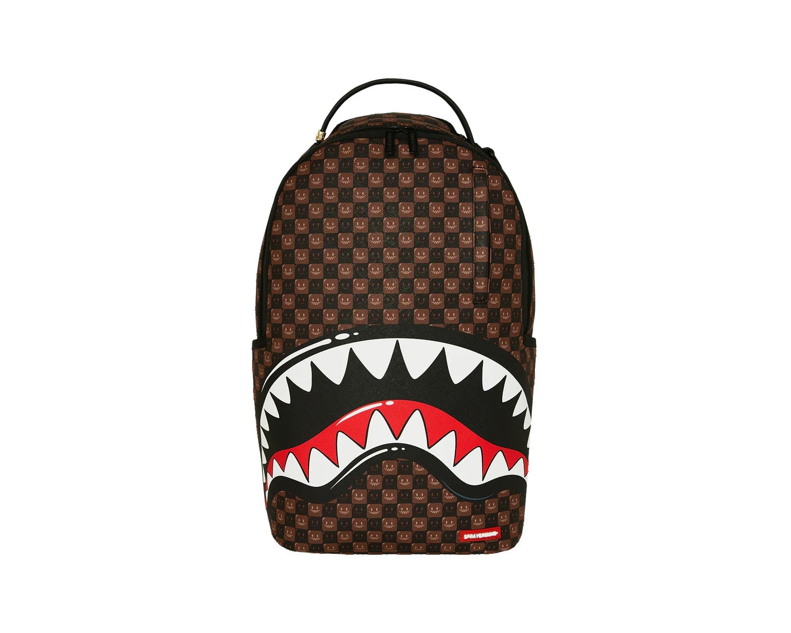 Zaino Sprayground Sharks In Paris Wtf Bubble Brown Check Backpack 910B8634NSZ Unisex Uomo Donna