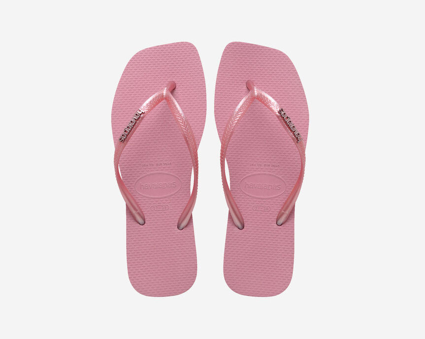 Sandalo Mare Havaianas Square Logo Metallic 4148257 Rose Chiffon (01105)