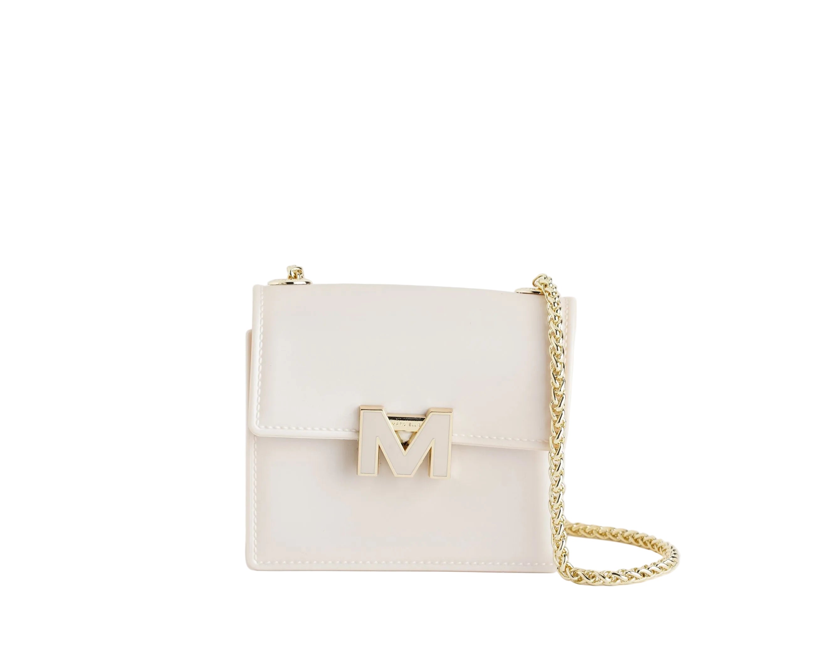 Borsa a spalla Marc Ellis Supermee S Donna Beige Light Gold – Vista frontale