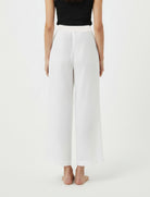 Pantaloni in misto lino Aggel SS64110F Ecru