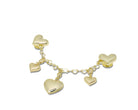 Charm Crocs Gold Heart Chain CR.5917 JIB Multi