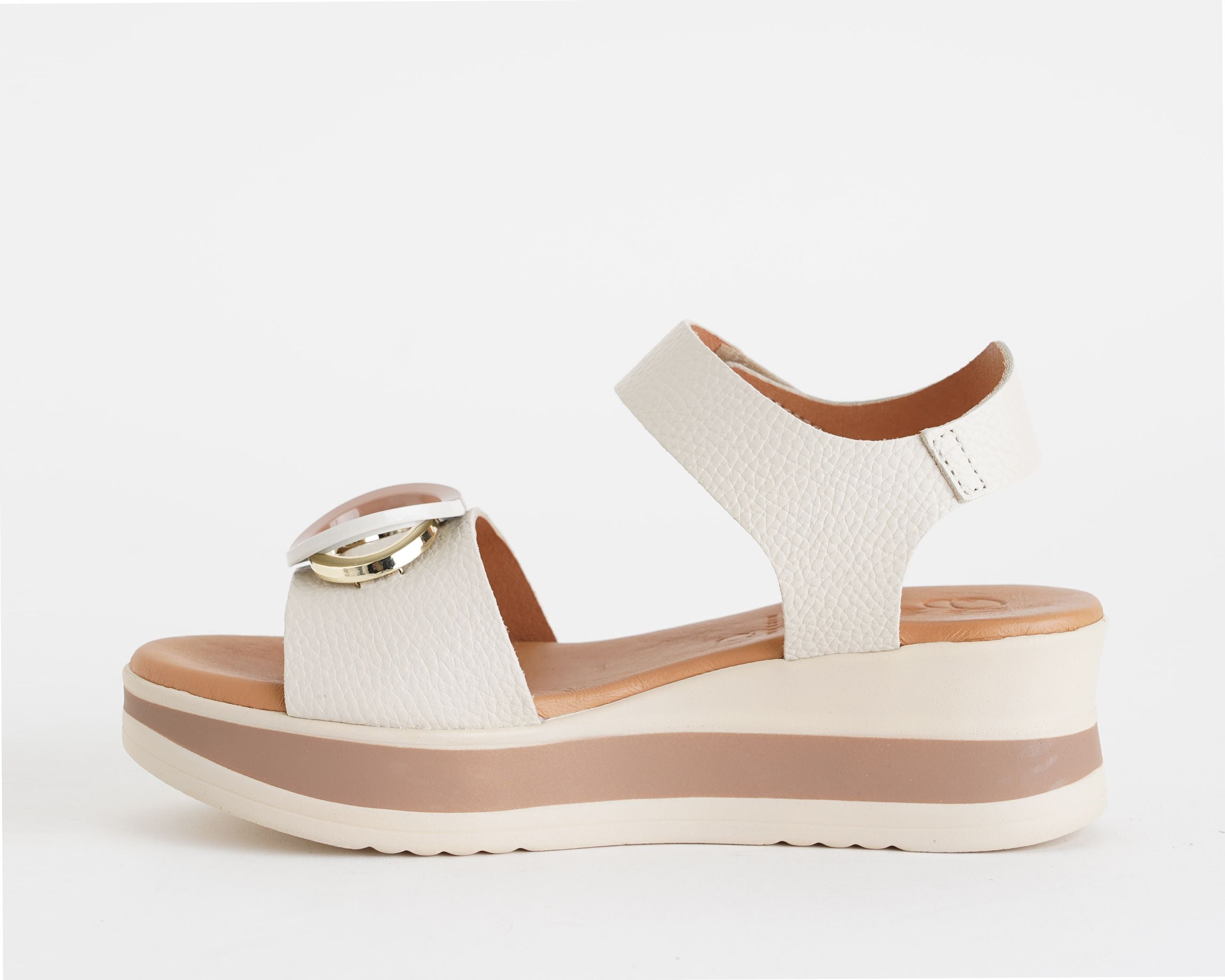 Sandalo con zeppa Oh My Sandals 5974 Hielo Donna