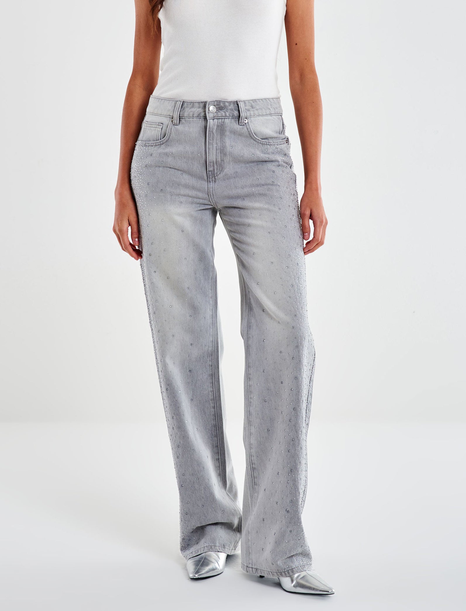 Jeans con strass VICOLO DF5163 Donna