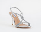 Sandalo Regale Silver Steve Madden con strass – vista semilaterale