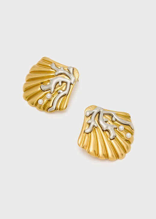 Orecchini Nalì Seashell EMOR1920 Argento/Oro 