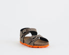 GRUNLAND SB0025 Sandalo Aria Bambino Tortora Arancio
