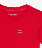 T-shirt Lacoste TJ0777 rosso unisex bambino - tecnologia Ultra Dry, cotone organico, taglie 8A-16A