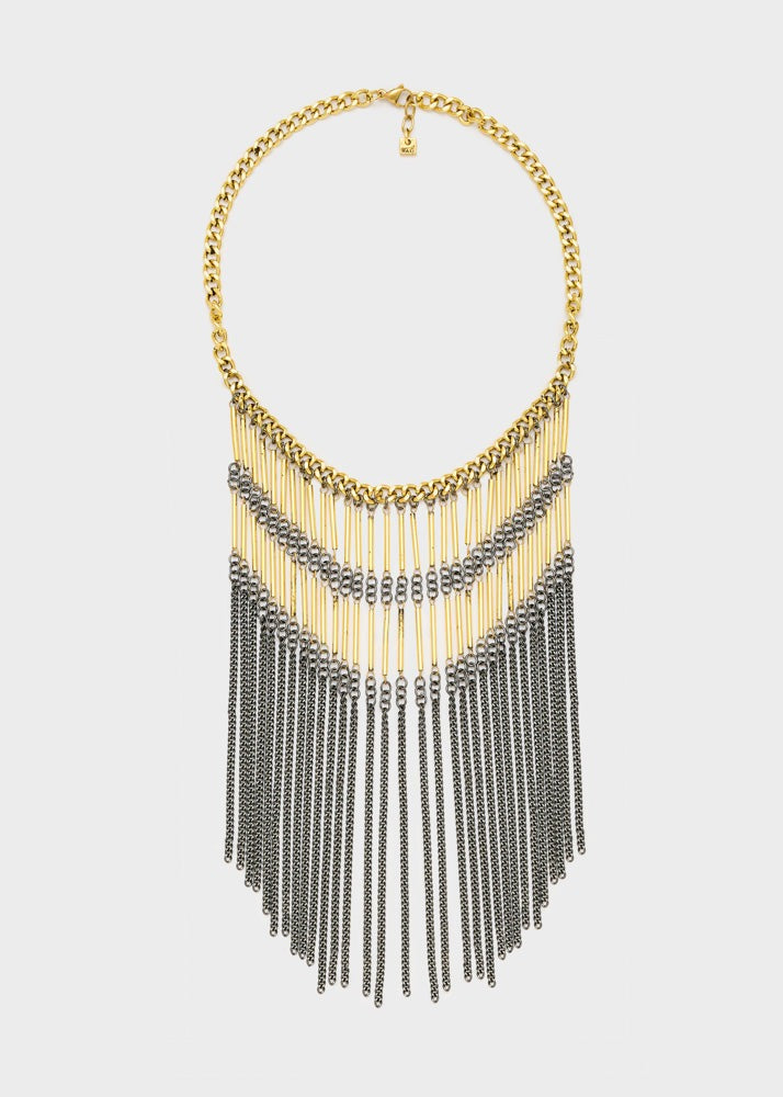 Collana con frange Nalì EMCL1305 Oro/Argento Donna