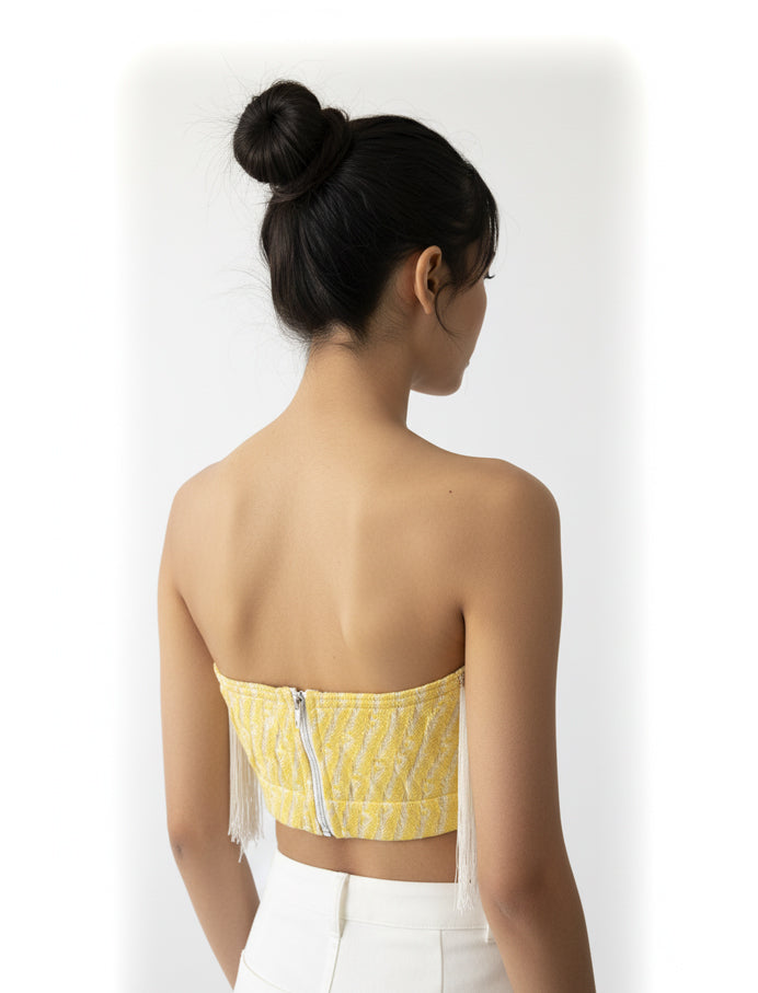 Top con frange Pho 4323120 Lemon