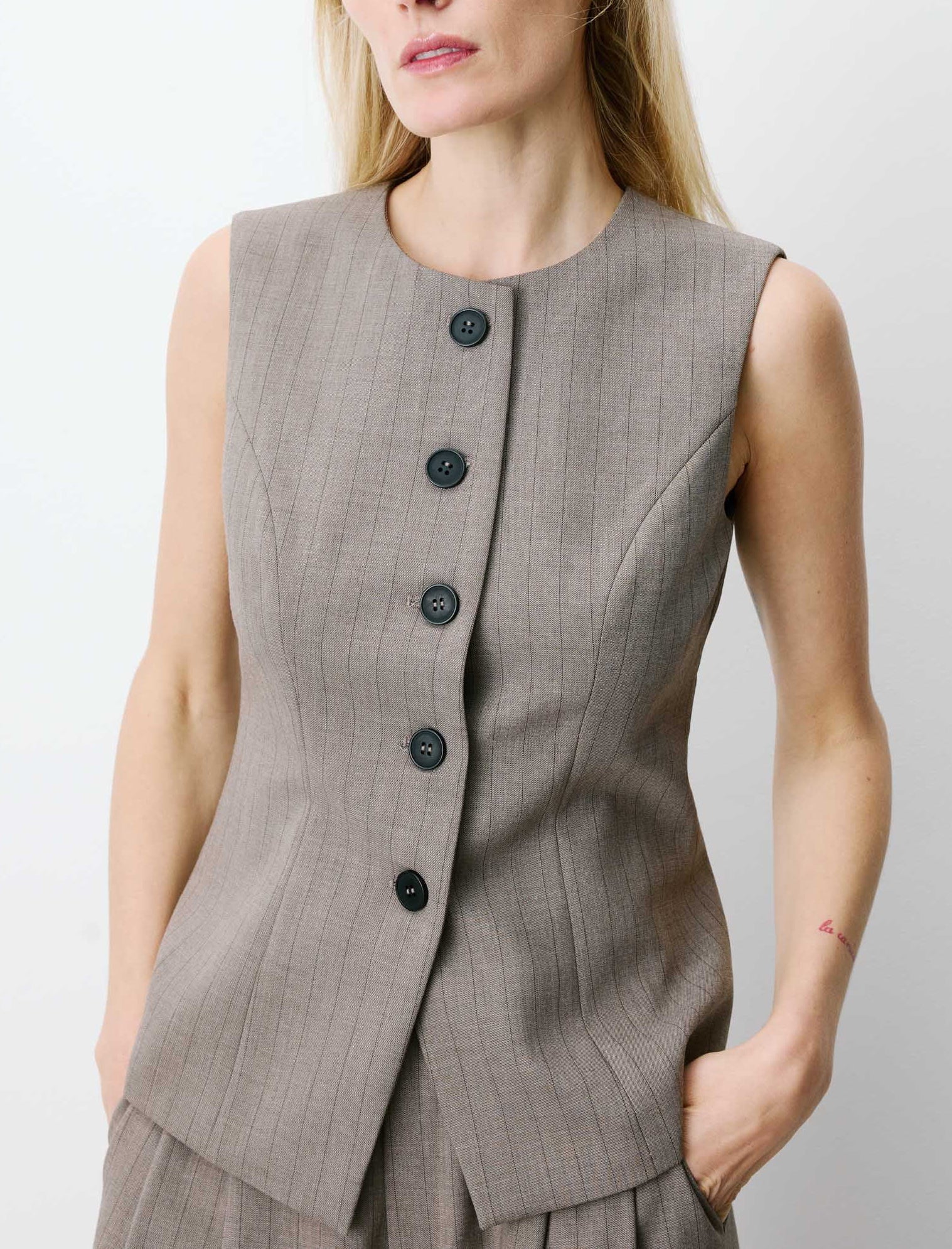 Gilet sartoriale Grace&Mila Aristide FW26111018 Rayure Donna