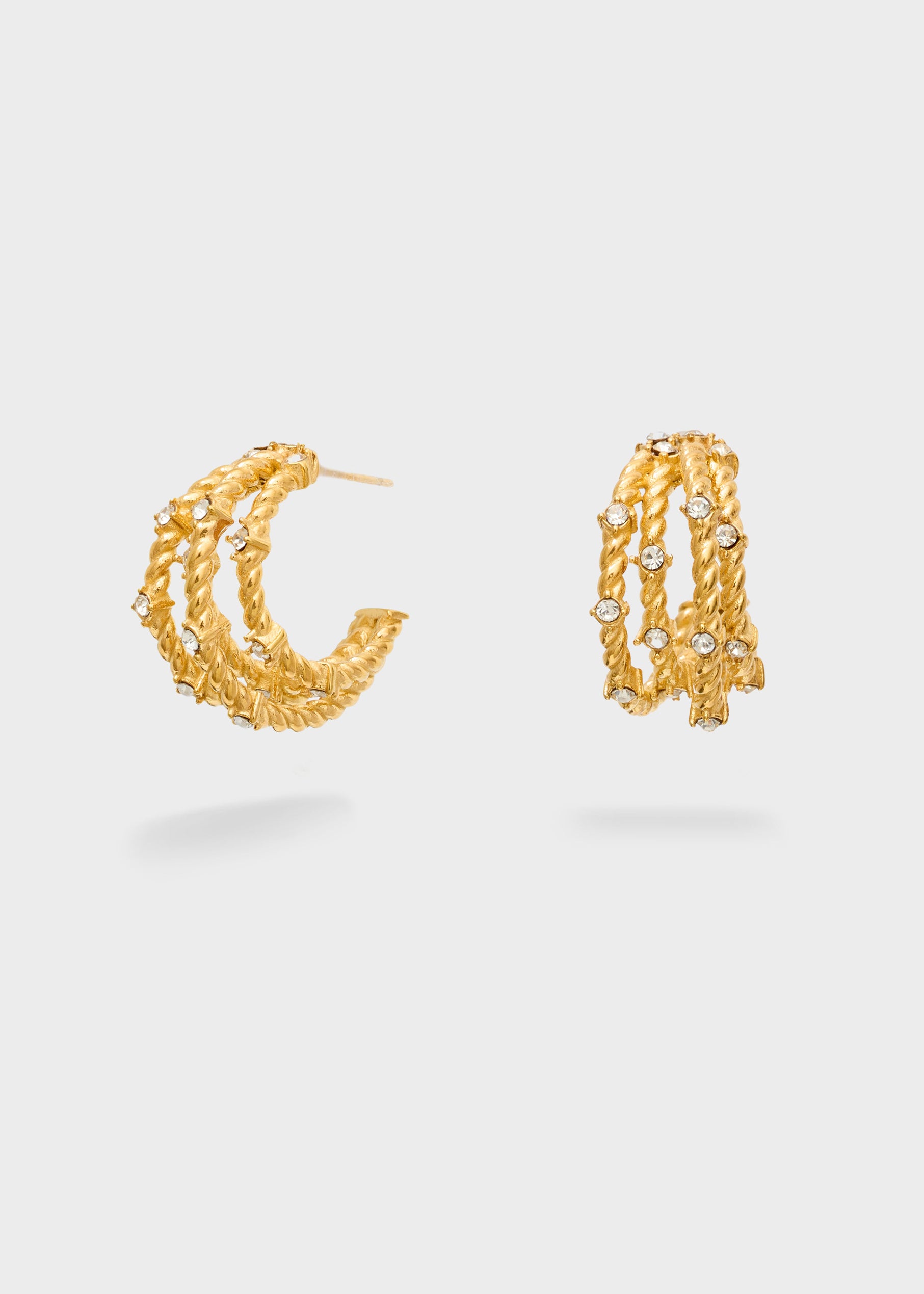 Orecchini Semicerchio Con Pietre Nali' PWOR0021 Oro Donna