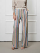 Pantaloni a zig-zag Aggel SS64120KF Multicolore