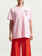 Nike T-Shirt Oversize Sportswear Cafe Tomato IH8036-663 Pink Foam donna
