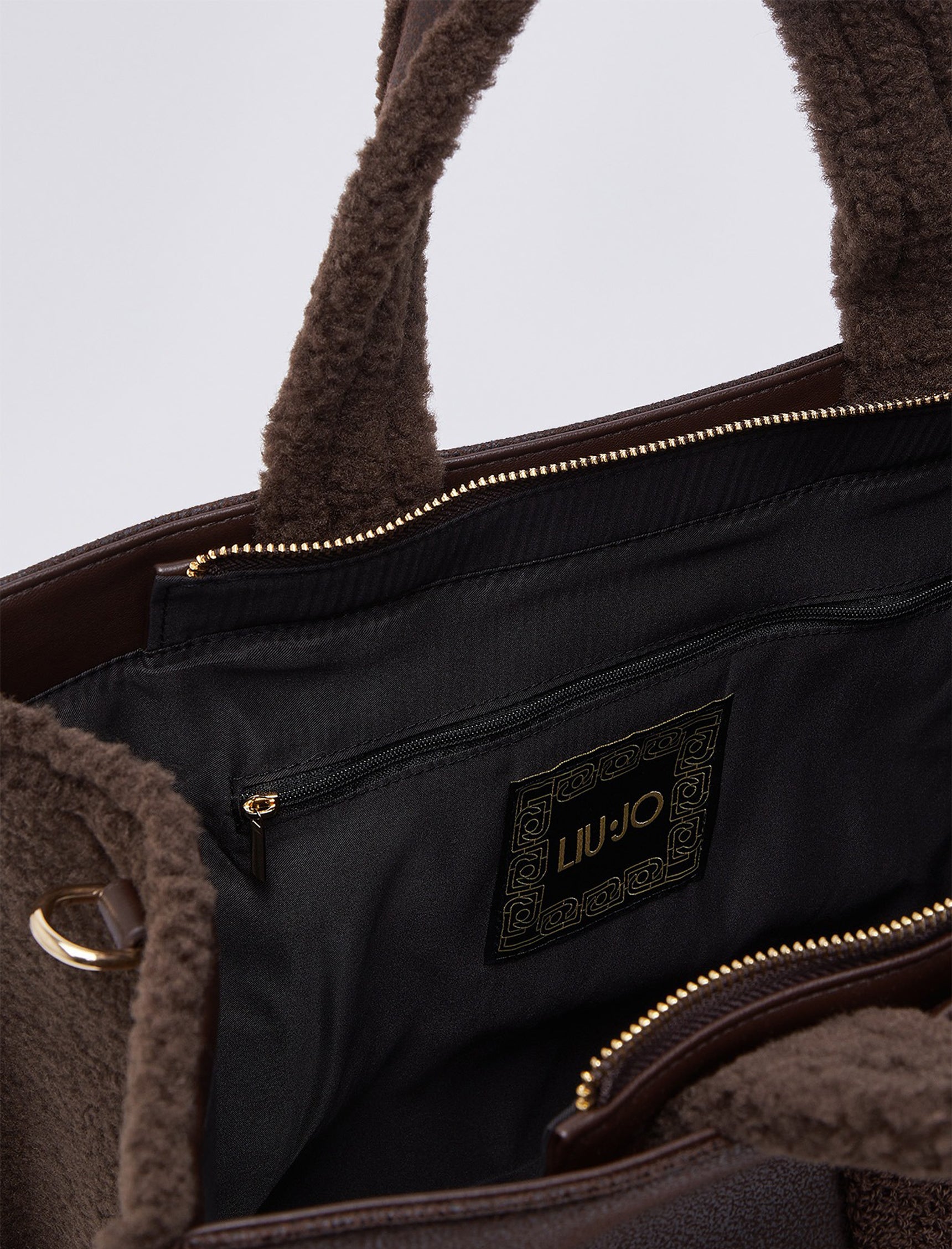 Tote Bag L con logo Liu Jo 2F6037 E0021 Testa di Moro
