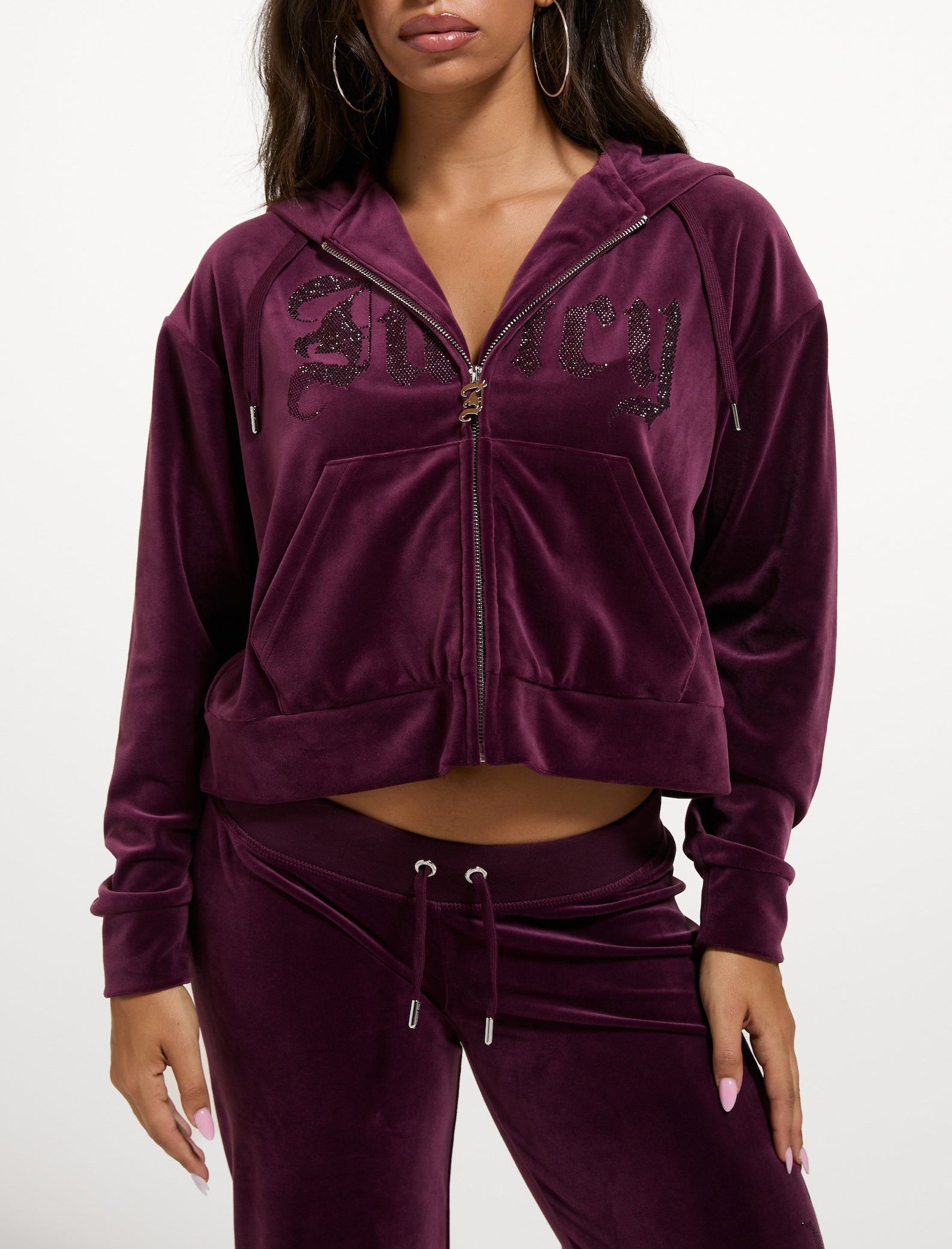 Felpa Juicy Couture Iccle Old Gothic VIJH71047WPFWT1 Winetasting Donna