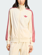 Felpa Adidas Firebird larga KS4674 Warm Vanilla / Team Victory Red