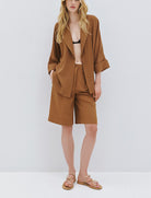 Bermuda con pieghe Access Fashion 63-5115-183 Choco
