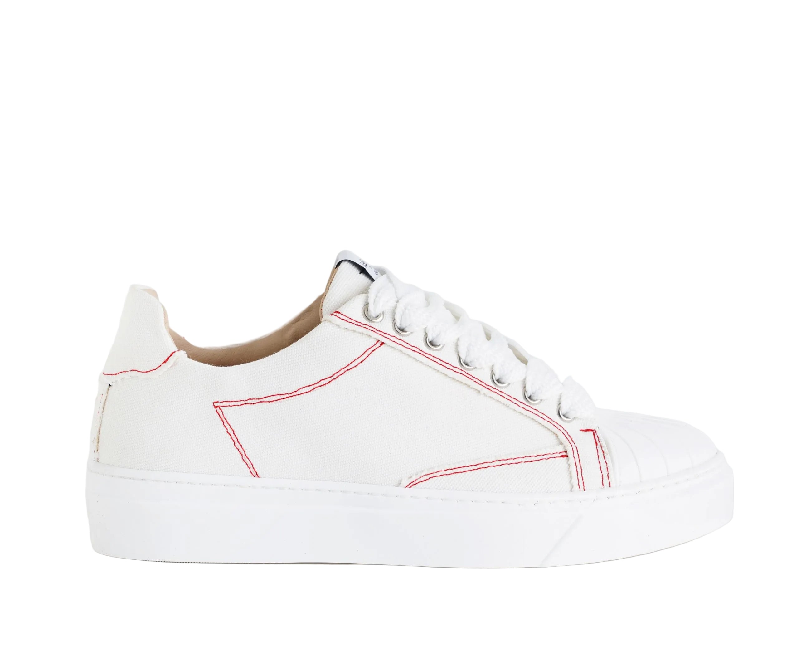 Asensyo A100 V3 Sneakers Canvas Interno Pelle Uomo ASENSYO Bianco/Rosso